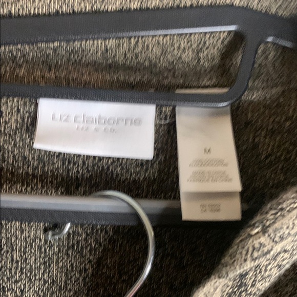 Like new Black and Tan Open Cardigan with skirt - Picture 3 of 7